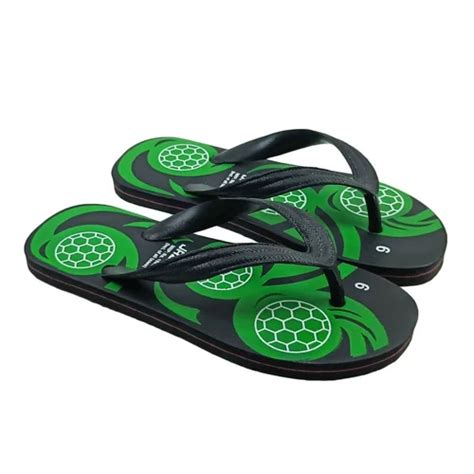 Generic Unisex Printed Lightweight Flip Flop Hawai Slipper Green At