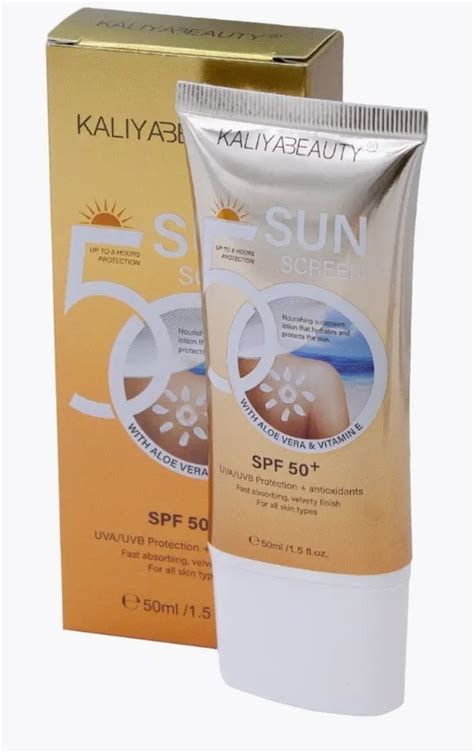 Крем Солнцезащитный водостойкий с Алое вера и витамином Е 50 +SPF ...