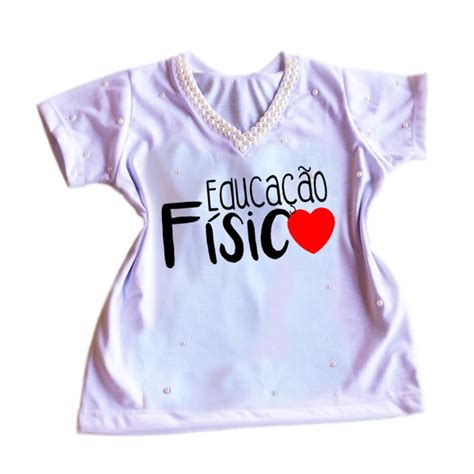 Camiseta ou Baby Look de Professora Educação Fisica Elo7