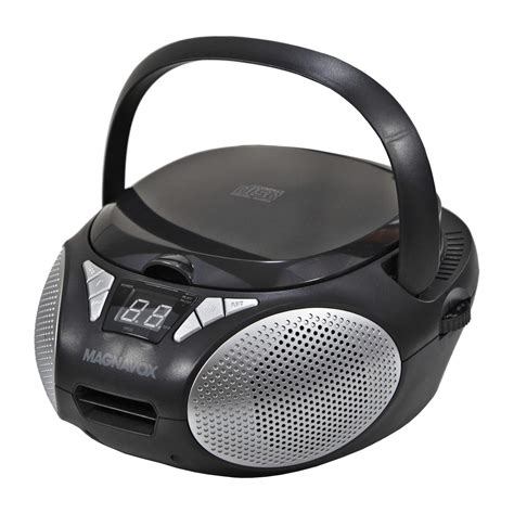 Magnavox Md6924 Portable Top Loading Cd Boombox With Am Fm Stereo Radio In Black Cd R Cd Rw