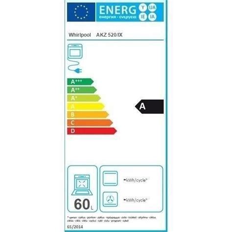 WHIRLPOOL AKZ 520 IXPF Four électrique encastrable Chaleur