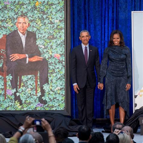 Michelle And Barack Obama S Official Portraits Unveiled At The Smithsonian S National Portrait