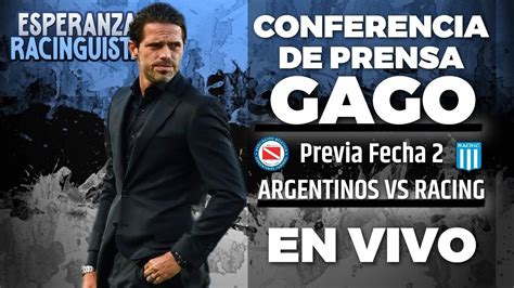 FERNANDO GAGO EN VIVO CONFERENCIA DE PRENSA PREVIO ARGENTINOS VS