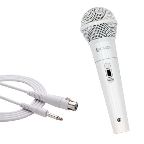 Buy CAROL Dynamic Microphone Vocal Microphone White Color With