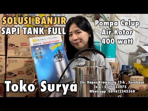 REVIEW BEST SELLER POMPA CELUP AIR KOTOR POMPA SEDOT BANJIR DAN SEPTI