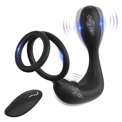 Prostate Massager Anal Vibrator Male Sex Toy With Penis Ring Vibrating