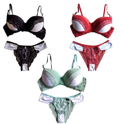 Kit Conjuntos De Lingerie Conjunto Calcinha Fio Dental Conjunto