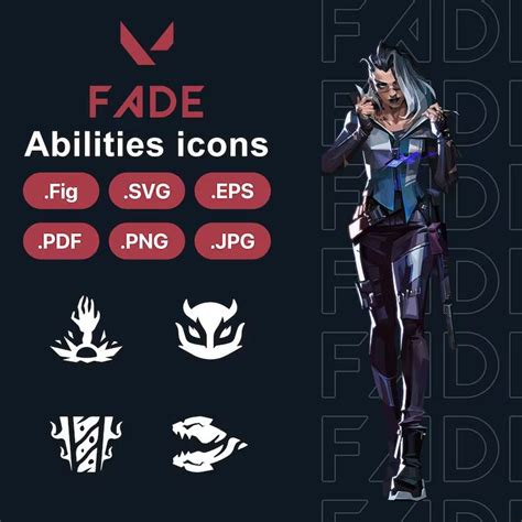 Valorant Fade Agent Abilities Icons SVG PNG EPS Pdf Figma Vector Logo