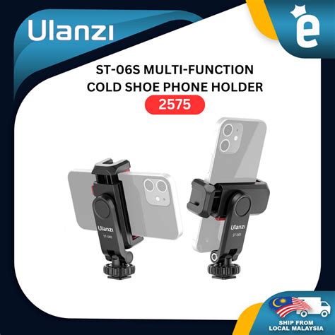 Ulanzi ST 06S Multifunctional Cold Shoe Phone Holder 360Adjustable