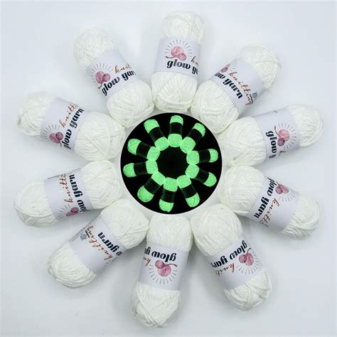 Amazon Bulingbuling Glow In The Dark Yarn Crochet Yarn For