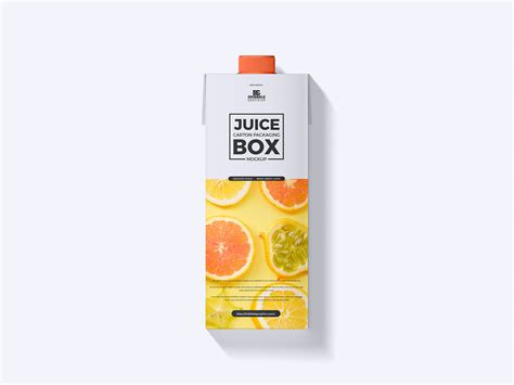 Free Juice Carton Packaging Box Mockup Free Mockup World