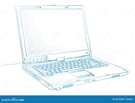 Laptop Sketch - Sketched Laptop Royalty Free Stock Images | Liferisife