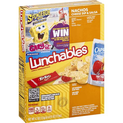 Lunchables Nachos Cheese Dip And Salsa Lunchables And Lunch Packs