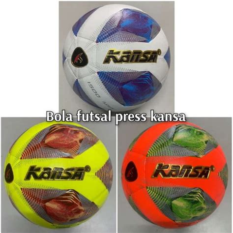 Jual BOLA FUTSAL KANSA ORIGINAL BANYAK CORAK BAHAN PVC PRESS TEMPEL Di