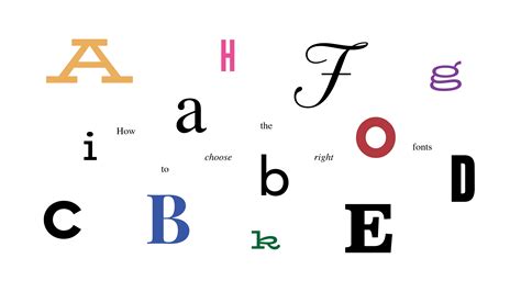 Build Your Brandhow To Choose The Right Fonts