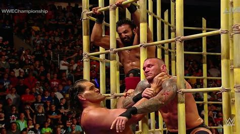 Jinder Mahal VS Randy Orton Punjabi Prison Match WWE Battleground