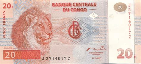 My Currency Collection: Congo Democratic Republic Currency 20 Congolese ...