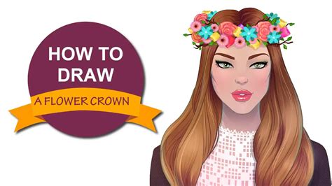 How To Draw A Flower Crown | Best Flower Site