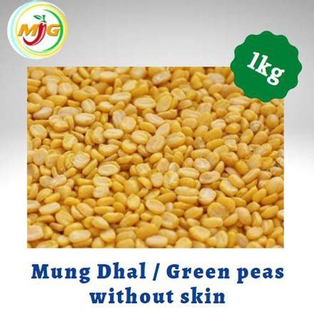 Mung Dhal Green Peas Without Skin Yellow Mung Bean Split Kacang