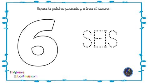 Fichas Numeros 6 Imagenes Educativas