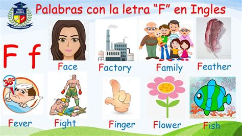 La Letra F En Ingles Y Espa Olpalabras Con F F