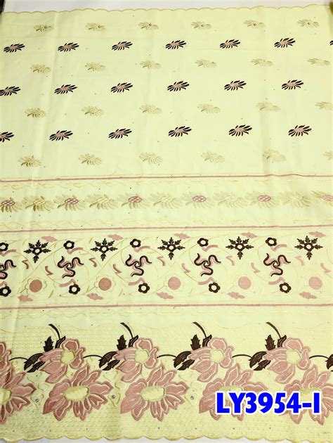 Ni Ai Beautiful Swiss Voile Lace With Stones Embroidery Flowers