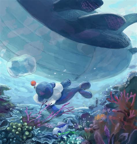 Popplio Wishiwashi Wishiwashi And Wailord Pokemon Drawn By