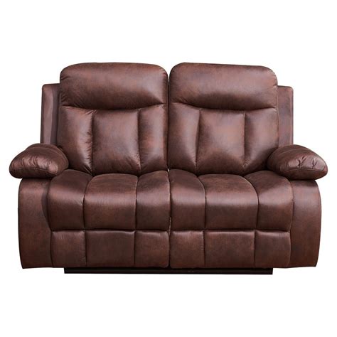 Betsy Furniture Microfiber Reclining Sofa Living Room Recliner