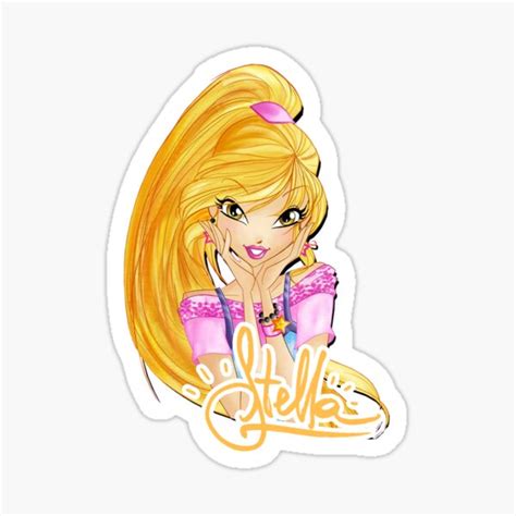 Stella Winx Club Character Sticker For Sale By Nerdcult Redbubble