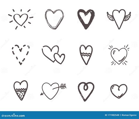 Cute Heart Sketches