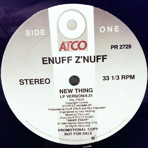 Enuff Z'nuff - New Thing (1989, Vinyl) | Discogs