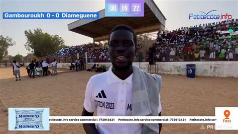 Finale De La Zone B De Lodcav De Mbour Gambouroukh Vs Diameguene