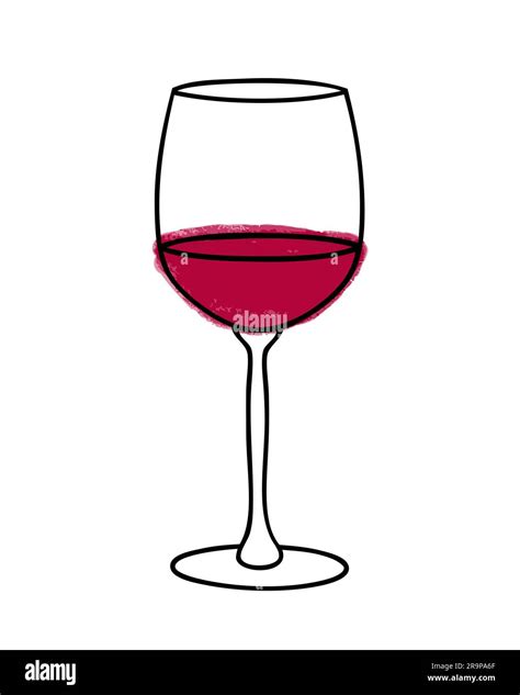 Vector Illustration Of Wine Glass Isolated On White Background Icon