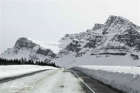 icefields parkway road conditions in winter