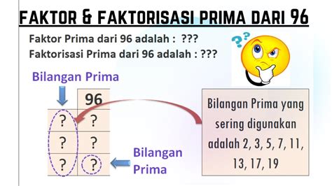 Menentukan Faktor Prima Dari Dan Faktorisasi Prima Dari Dengan