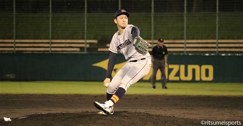 硬式野球部 ノーヒットノーランを含む快勝で立同戦を制する｜立命館大学 Sportsandculture