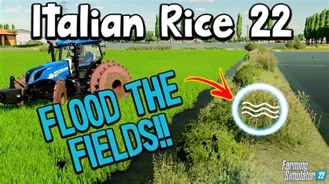 HOW TO FLOOD YOUR FIELDS ON ITALIAN RICE 22 MOD MAP GRAINMAN