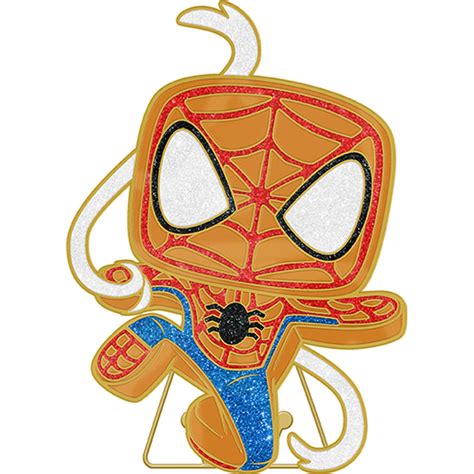 Marvel Gingerbread Spider Man Large Enamel Funko Pop Pin