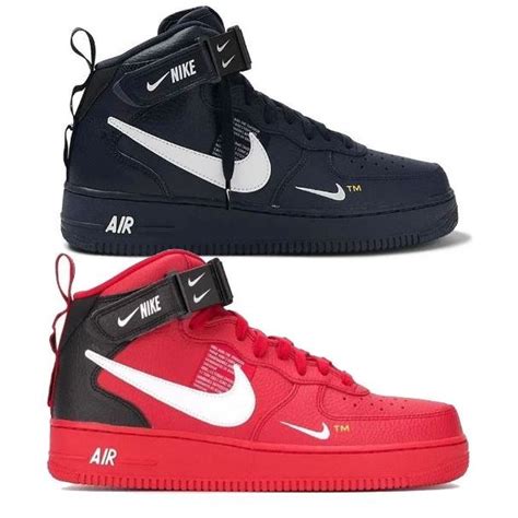 Kit Bota Air Force 1 Mid Lv8 Cano Alto Promoção Envio Imediato Shopee