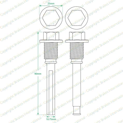 FRONT BRAKE CALIPER SLIDER PINS GUIDE KIT FITS VAUXHALL MONTEREY 95 04