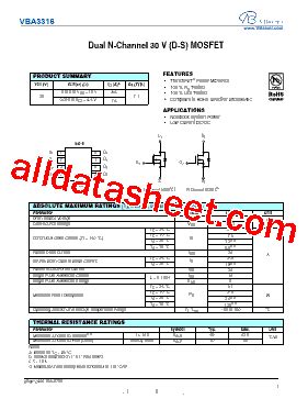 Vba V Datasheet Pdf Vbsemi Electronics Co Ltd