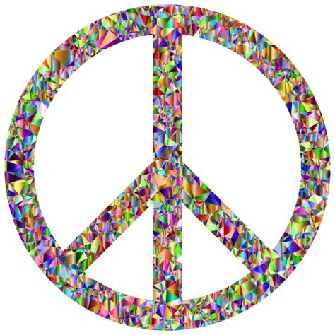 Vivid Chromatic Peace Sign Free Svg