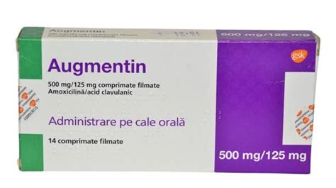 Augmentin 500 Mg125 Mg 14 Comprimate Gsk Drmax Farmacie