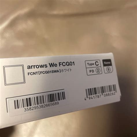 【未使用】arrows We Fcg01 ホワイト 富士通 Simフリー｜paypayフリマ