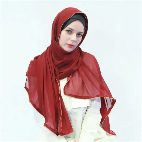 20pcs Lot Metal Zipper Scarf Instant Hijabs Bubble Chiffon Muslim Hijab