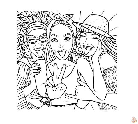 Coloriage Bff Des Dessins à Imprimer Pour Exprimer Votre Amitié