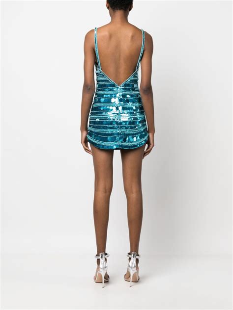 Retrofete Monae Sequin Embellished Minidress Farfetch