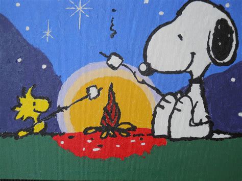 Snoopy And Woodstock Camping By Actress416 On Deviantart