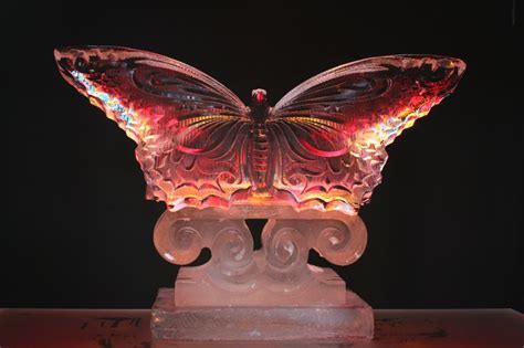 Captivating Butterfly Ice Sculpture | Ice sculpture wedding, Ice ...