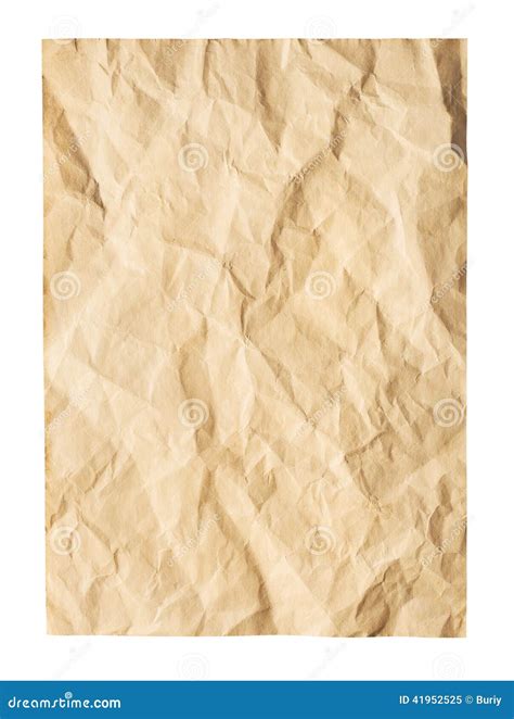 Old Wrinkled Paper Stock Image Image Of Retro Antique 41952525